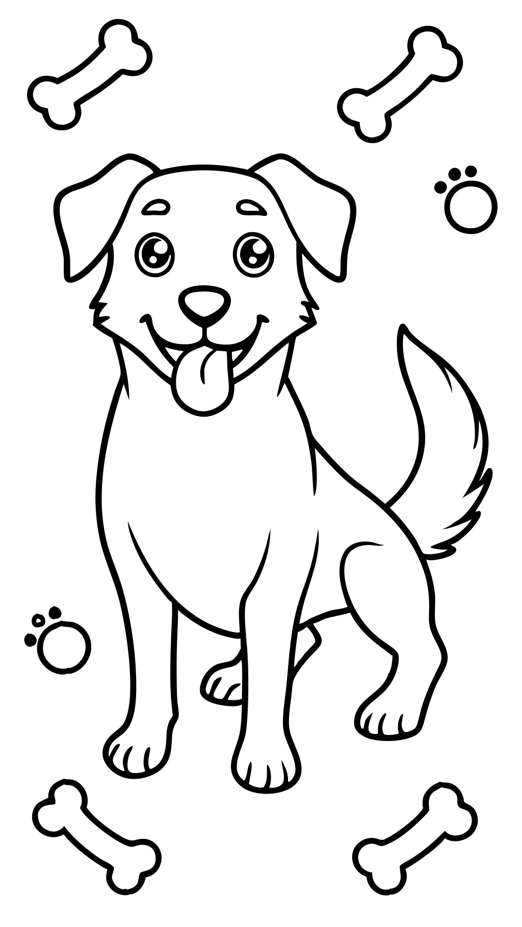 dog coloring in pages